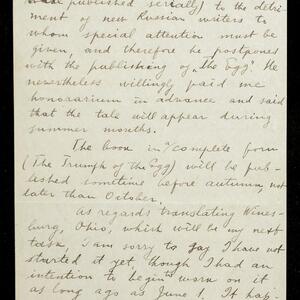 a page of handwritten text
