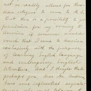 a page of handwritten text