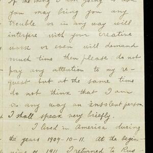 a page of handwritten text