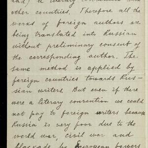 a page of handwritten text