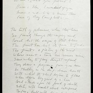 a page of handwritten text