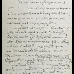 a page of handwritten text