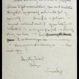 a page of handwritten text