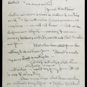 a page of handwritten text