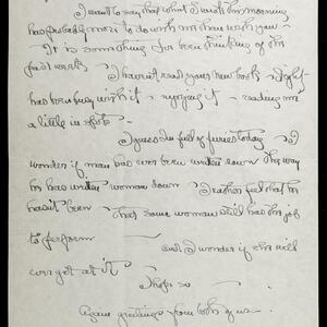 a page of handwritten text