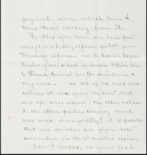 a page of handwritten text