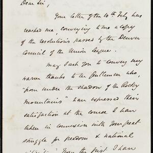 a page of handwritten text