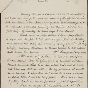 a page of handwritten text