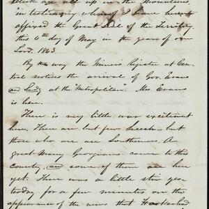 a page of handwritten text