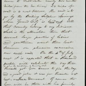 a page of handwritten text