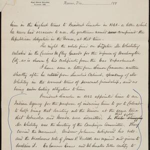 a page of handwritten text