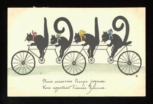 Nous acconrous troupe joyeuse vous apportant l'annee henieuse