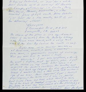 a page of handwritten text