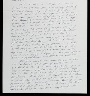 a page of handwritten text