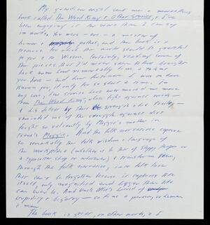 a page of handwritten text