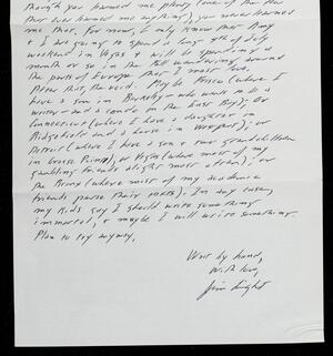 a page of handwritten text