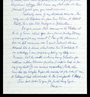 a page of handwritten text