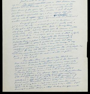 a page of handwritten text