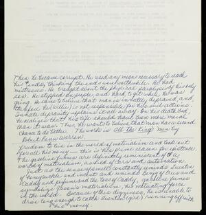 a page of handwritten text