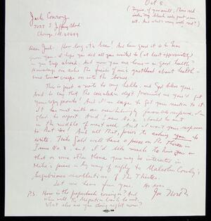 a page of handwritten text