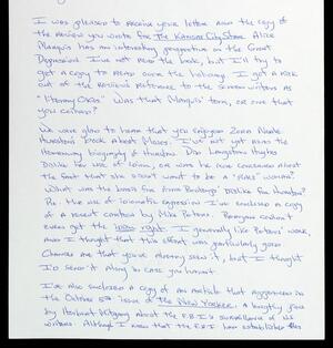 a page of handwritten text